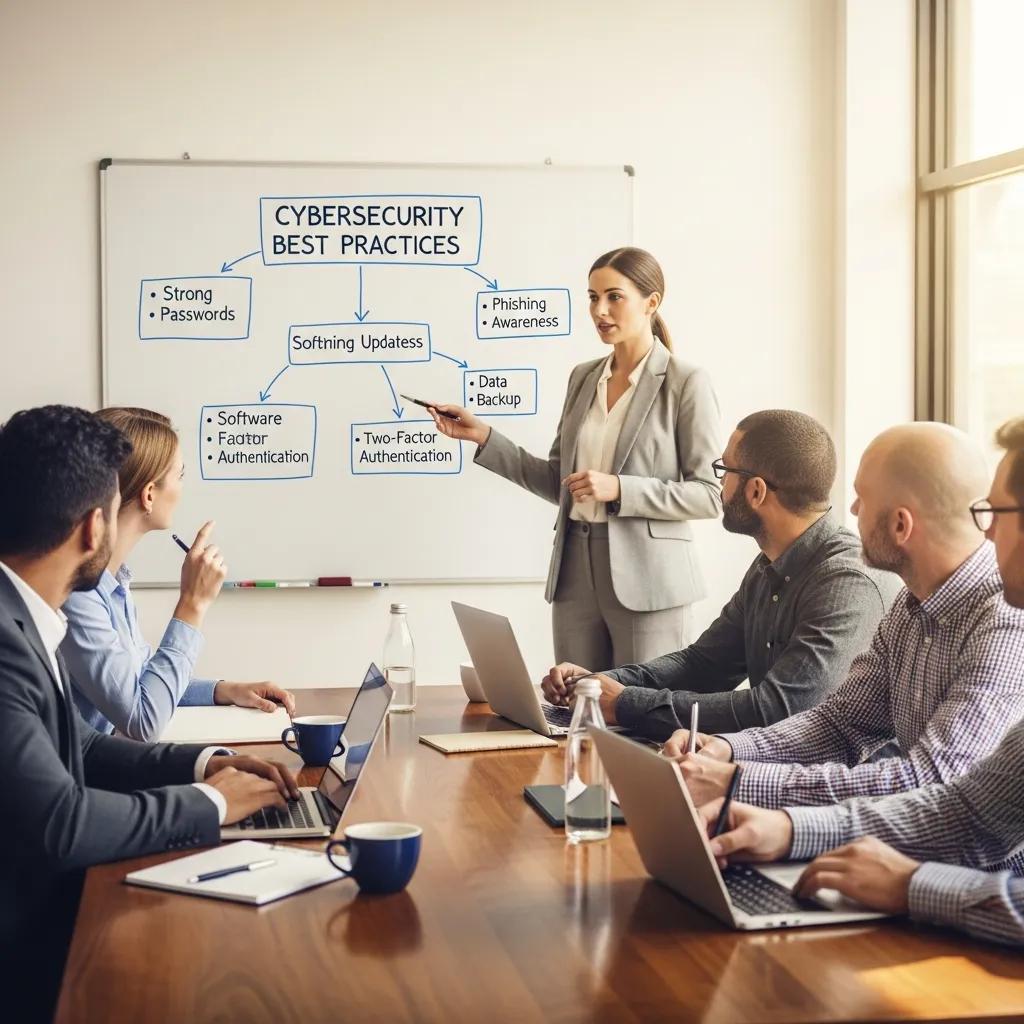 Cyberattacks Small team taking part in hands-on training